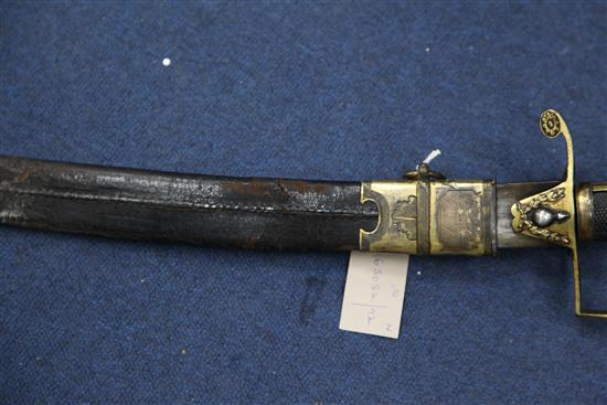 A George III Grenadier Company officers sword of the 53rd Regiment of Foot (Kings Shropshire Light Infantry),